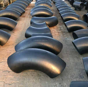 A234 Wp91 Fittings baja paduan siku 90 derajat dengan cat hitam